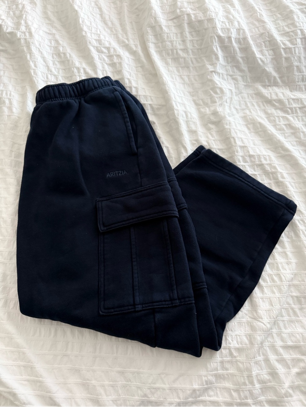 ARITZIA - Navy Cargo Sweatpants
